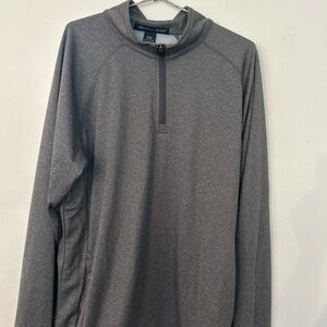 Devon & Jones Gray Quarter-Zip Pullover